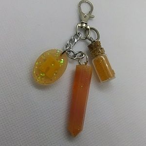 Handmade Resin letter R keychain